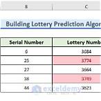 algorithm to predict lottery numbers pdf